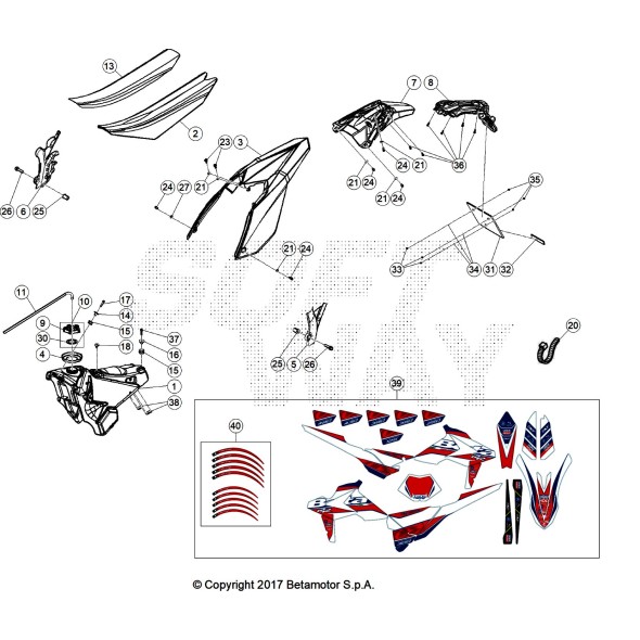 DECALCO SERIE COMPLETA RR RACING