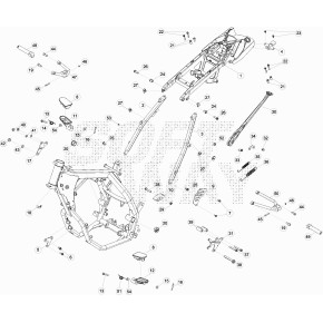 STAFFA ATTACCO TESTA SX -ZINCATA-