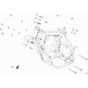 TELAIO ANT.RR/MOT.4T LC*NERO*RICAMBI