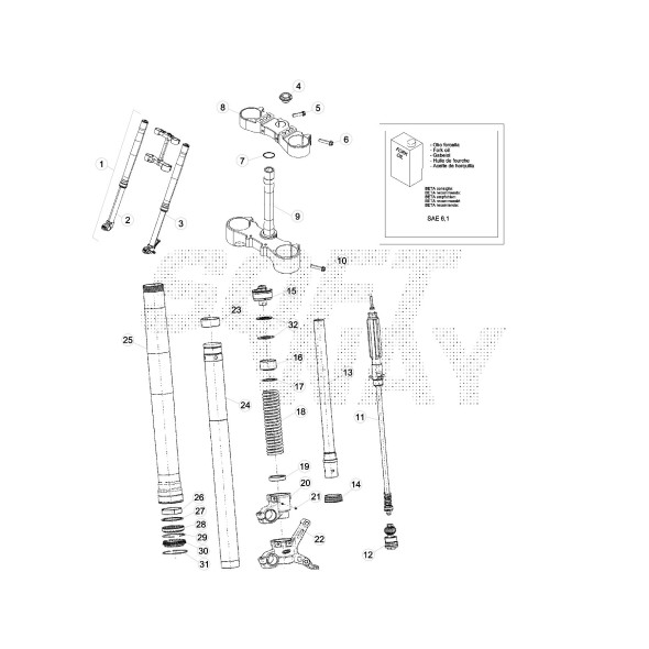 GAMBA DX COMPL.FORCELLA D.48
