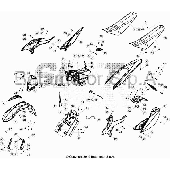 SERBATOIO BENZINA WHITE RR