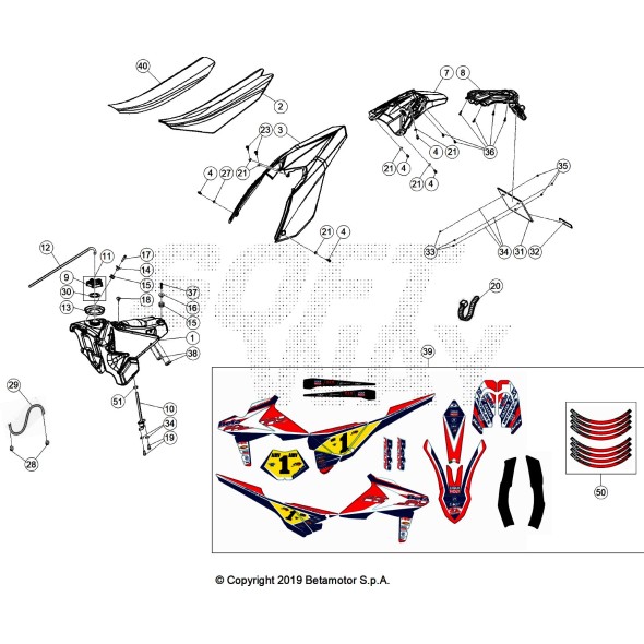 DECALCO CERCHI RR 2T HOLCOMBE REPLIC