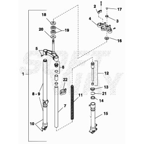 KIT SOST. FORCELLA RR/MOTARD D.36 RSU