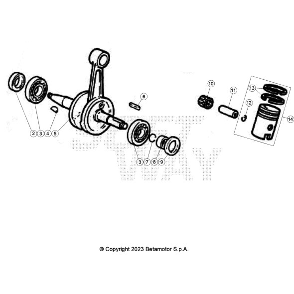 PISTONE MOTORE D40,3