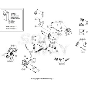 PEDALE FRENO BLACK RR 2T