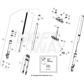 FORCELLA COMPLETA D40 BLACK RR 2T SPO