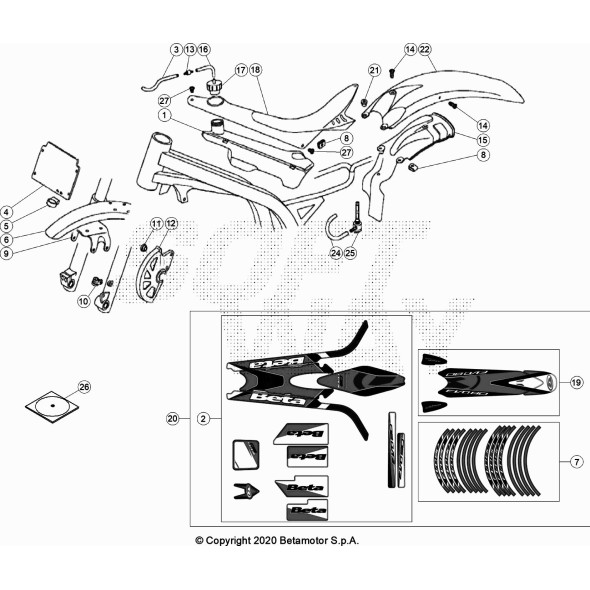 DECALCO SERIE COMPLETA EVO 2T