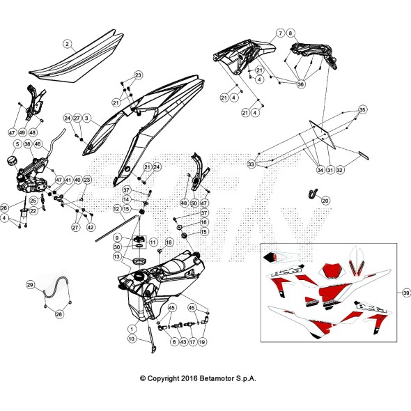 PARAFANGO POSTERIORE WHITE XTRAINER 2T
