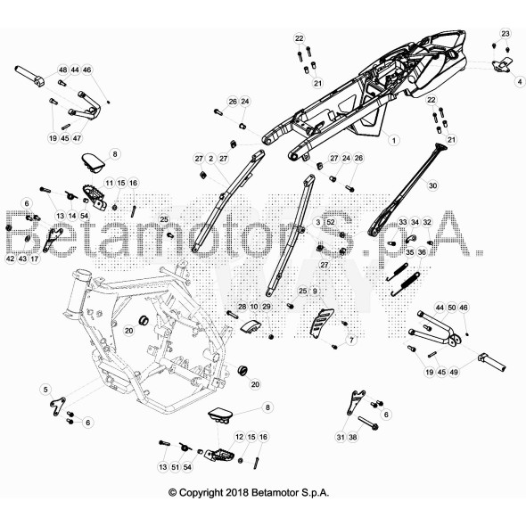 ATTACCO TELAIO POSTERIORE BLACK RR 4T