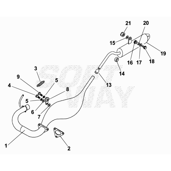 SILENZIATORE RR MOTARD 50CC E2