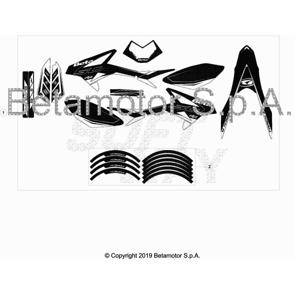 DECALCO CERCHI RR 2T TRACK R