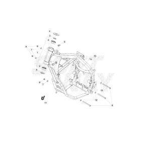 TELAIO ANT. RR 5OCC ENDURO -RICAMBI-