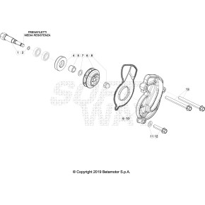 GIRANTE POMPA ACQUA RR 4T