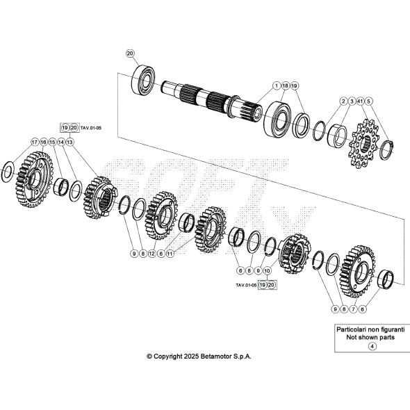 INGRANAGGIO 2° SECONDARIO 035.04.024.00.00