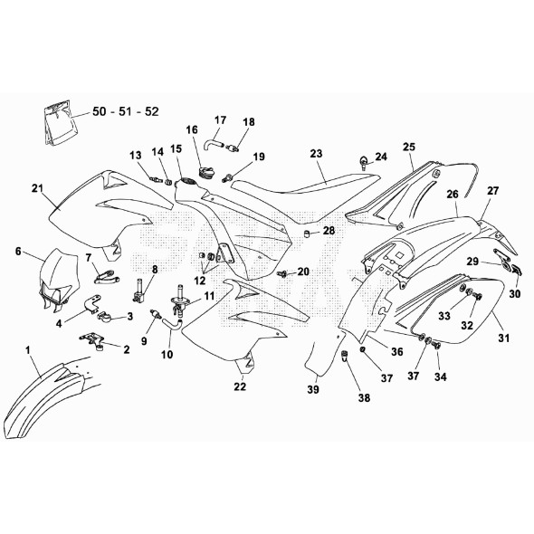 FIANCATA PORTA NUMERO SX RR'05'08-ROSSO-