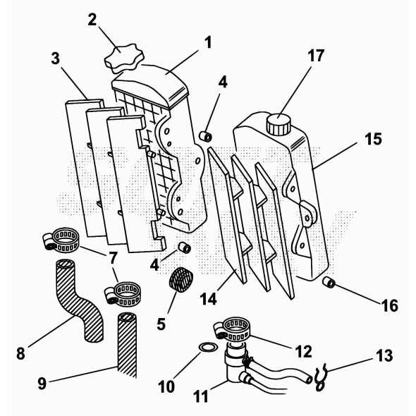 TUBO RADIATORE SUPERIORE RR AM6