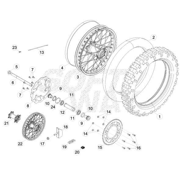 RUOTA POST. RR 4T FACTORY