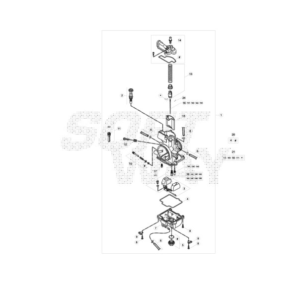CARBURATORE KEIHIN PWK 36S 300CC