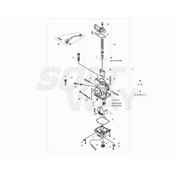 CARBURATORE KEIHIN PWK 36S 300CC TPS