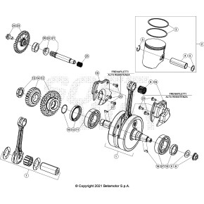 PISTONE MOTORE D66,4 - B RR 2T