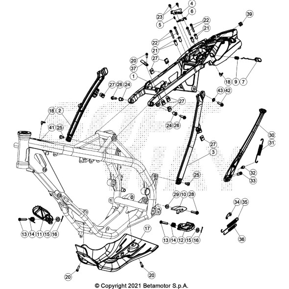 TELAIO POSTERIORE WHITE