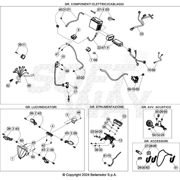 IMPIANTO ELETTRICO PRINCIPALE XTRAINER 2
