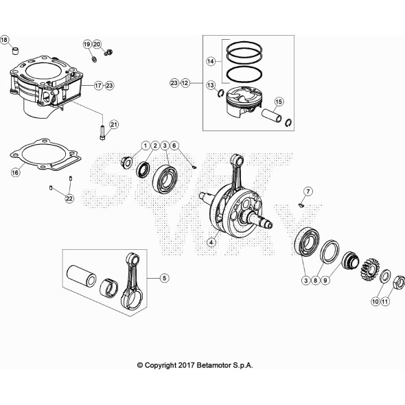 PISTONE MOTORE D84 - C