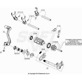 LEVA CAMBIO BLACK EVO 4T