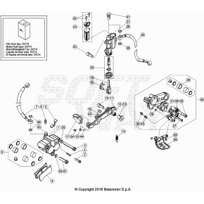 PINZA FRENO POSTERIORE BLACK EVO 4T