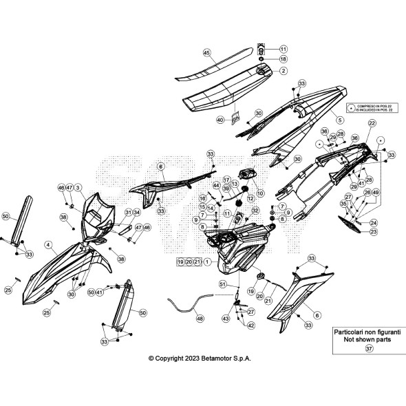 SERBATOIO BENZINA WHITE RR 2T RACING
