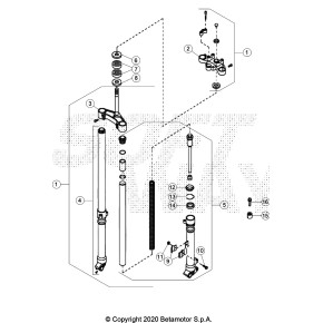 PIASTRA DI STERZO INFERIORE BLACK ALP 4T