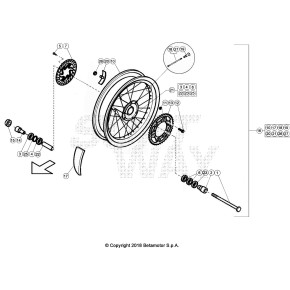 CORONA TRASMISSIONE SECONDARIA Z48 BLACK