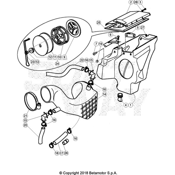 MANICOTTO SCATOLA FILTRO