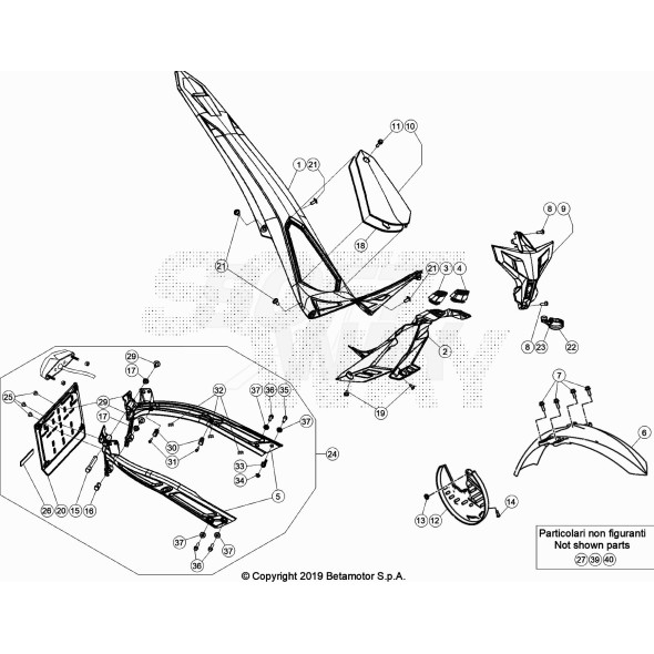 PARAFANGO POSTERIORE WHITE EVO 2T SS