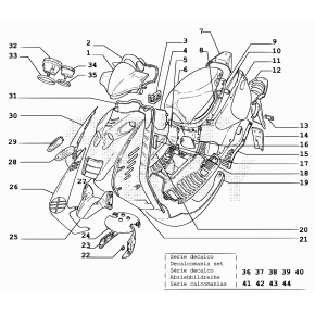 DECALCO PER SCOOTER ARK AC PADDOCK ONE