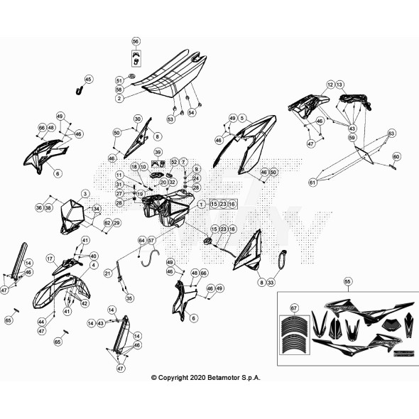DECALCO SERIE COMPLETA - KIT RR 4T R