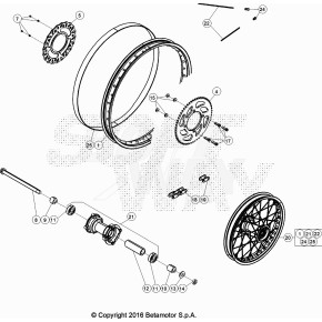 RUOTA POSTERIORE BLACK RR 4T R LC