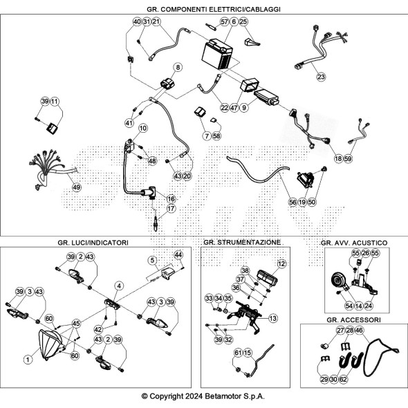 IMPIANTO ELETTRICO PRINCIPALE XTRAINER 2