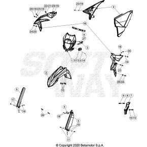 PARAFANGO ANTERIORE BLUE RR