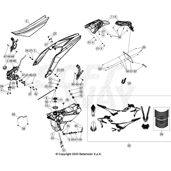 DECALCO SERIE COMPLETA XTRAINER 2T