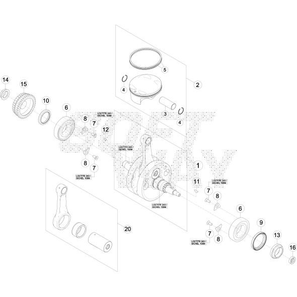 PISTONE COMPLETO D 100MM RR4T
