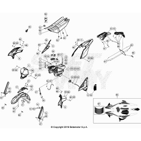DECALCO SERIE COMPLETA WHITE RR 4T L