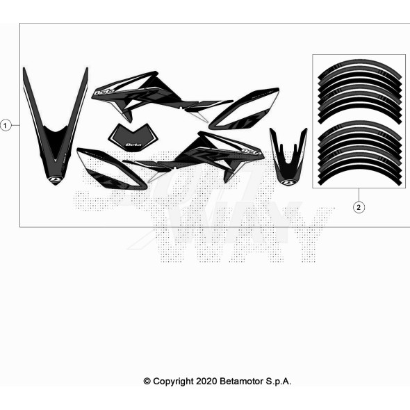 DECALCO CERCHI MOTARD RR 2T SPORT