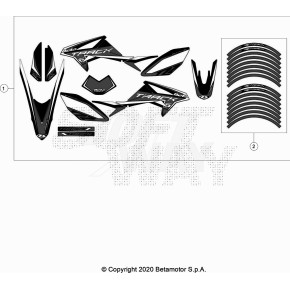 DECALCO SERIE COMPLETA - KIT - MOTARD BL