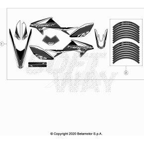 DECALCO SERIE COMPLETA - KIT - MOTARD WH