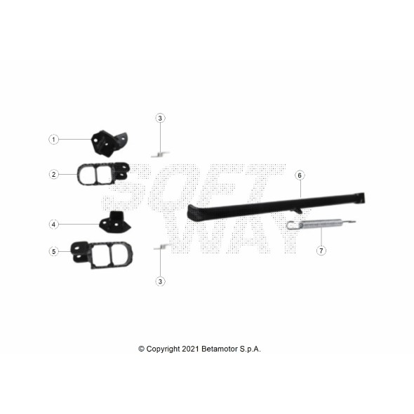 CAVALLETTO LATERALE CON MOLLA 038.32.000.82.00
