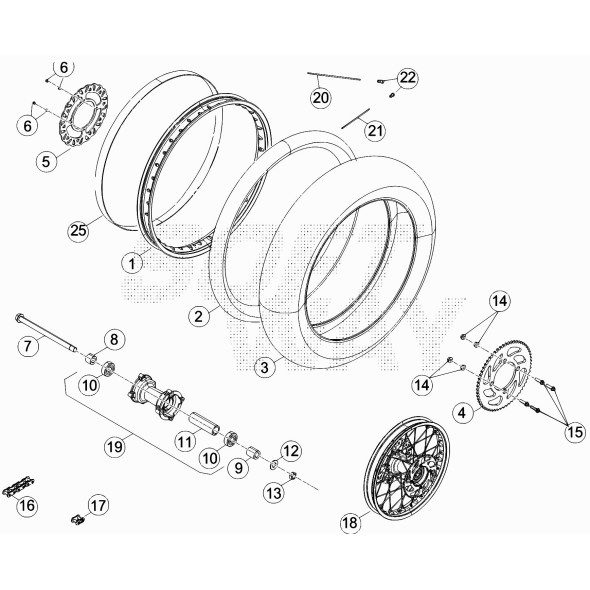 RUOTA POST. RR MOTARD