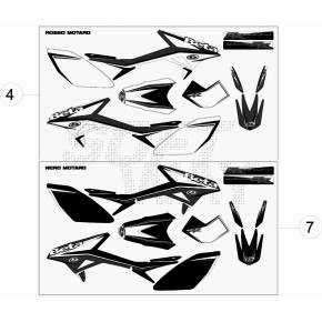 DECALCO RR50 MOT.TRACK -SERIE- X NERO