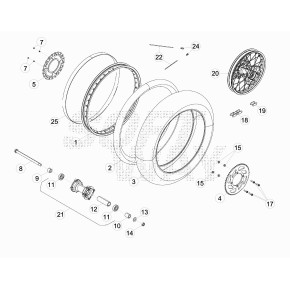 RUOTA POSTERIORE RR TRACK -ROSSA-