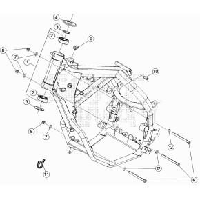 TELAIO ANT. RR 5OCC MOTARD -RICAMBI-
